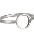 Sterling Silver Ring With Open Circle Center - Peridot Fine Jewelry - Sarah Macfadden
