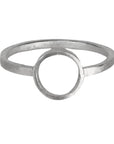 Sterling Silver Ring With Open Circle Center - Peridot Fine Jewelry - Sarah Macfadden