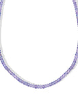Tanzanite Faceted Beaded Necklace - Peridot Fine Jewelry - Zahava