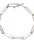 The "Drawer Project 15" Sterling Silver Rectangular Link Bracelet - Peridot Fine Jewelry - Sarah Macfadden