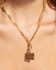 10K Gold "1960s Calendar" Customizable Pendant - Peridot Fine Jewelry - Zahava