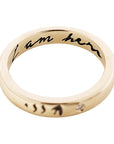 10K Gold "I Am Here" Band - Peridot Fine Jewelry - Zahava