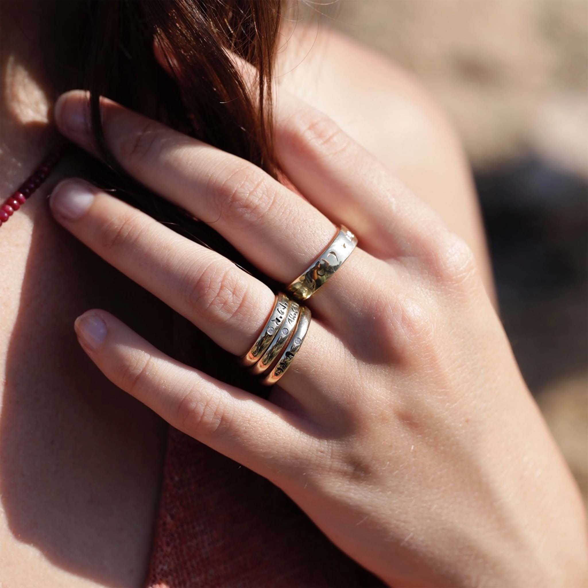 10K Gold "If Not Now" Band - Peridot Fine Jewelry - Zahava