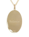 10K Gold Large "Ibex" Necklace with Diamond Detail - Peridot Fine Jewelry - Zahava