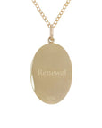 10K Gold Medium "Protea" Necklace with Diamond Detail - Peridot Fine Jewelry - Zahava