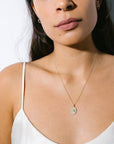 10K Gold Small Pave Diamond "Star" Necklace - Peridot Fine Jewelry - Zahava