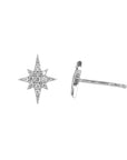 10K White Gold "Little Lila" Pave Diamond Studs - Peridot Fine Jewelry - Zahava