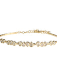 14K Gold "Articulated" Bracelet with Rosecut Grey Diamonds - Peridot Fine Jewelry - Celine Daoust