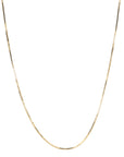 14K Gold Box Chain in 18" - Peridot Fine Jewelry - Zahava
