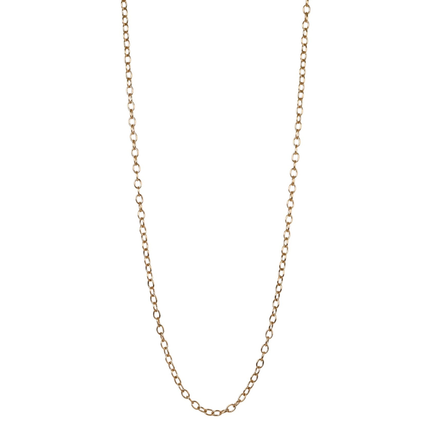 14K Gold Medium Link Chain - 20.5" Length - Peridot Fine Jewelry - Rosanne Pugliese