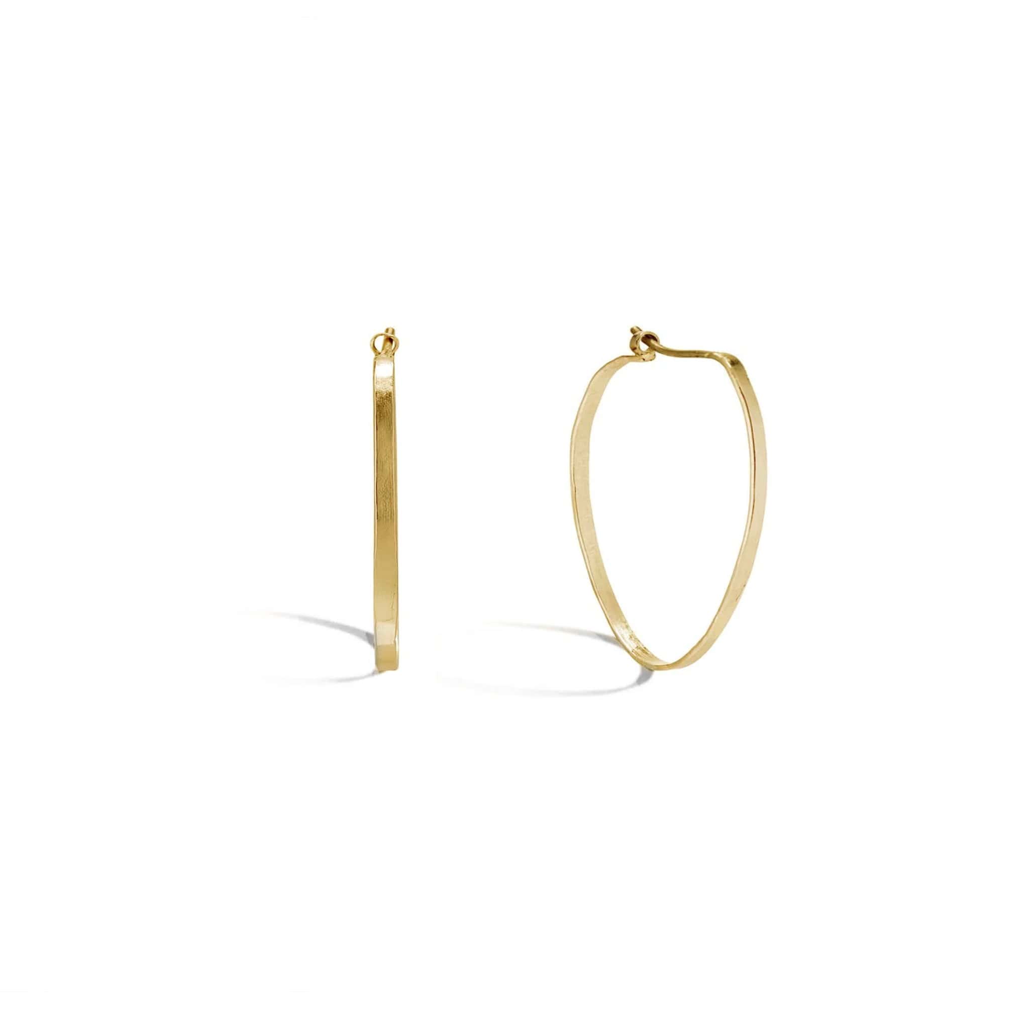 14K Gold "Wendy" Hoop Earrings - Peridot Fine Jewelry - Sarah Macfadden