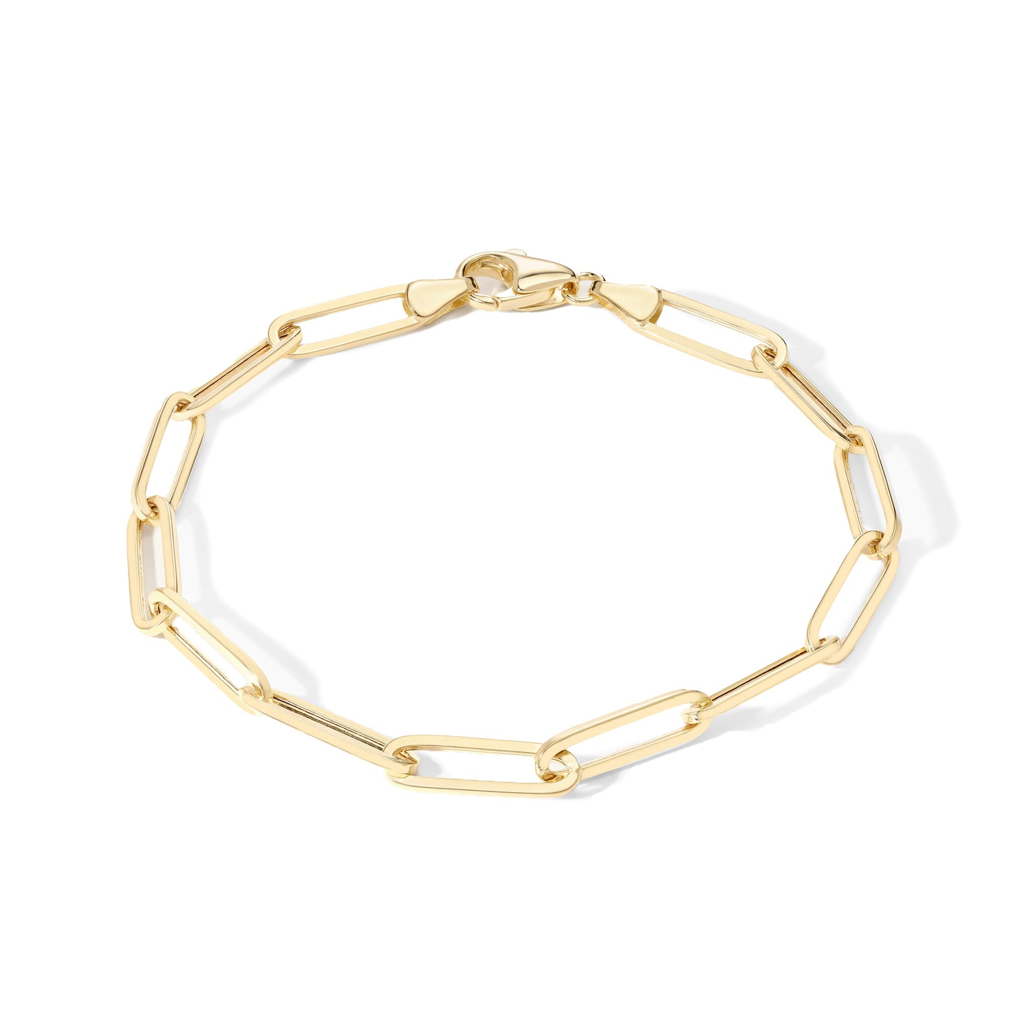 14K "Seraphina" Paperclip Bracelet - Peridot Fine Jewelry - Zahava