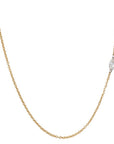 18 Karat Gold Marquis Free - Set Diamond Necklace - Peridot Fine Jewelry - TAP by Todd Pownell