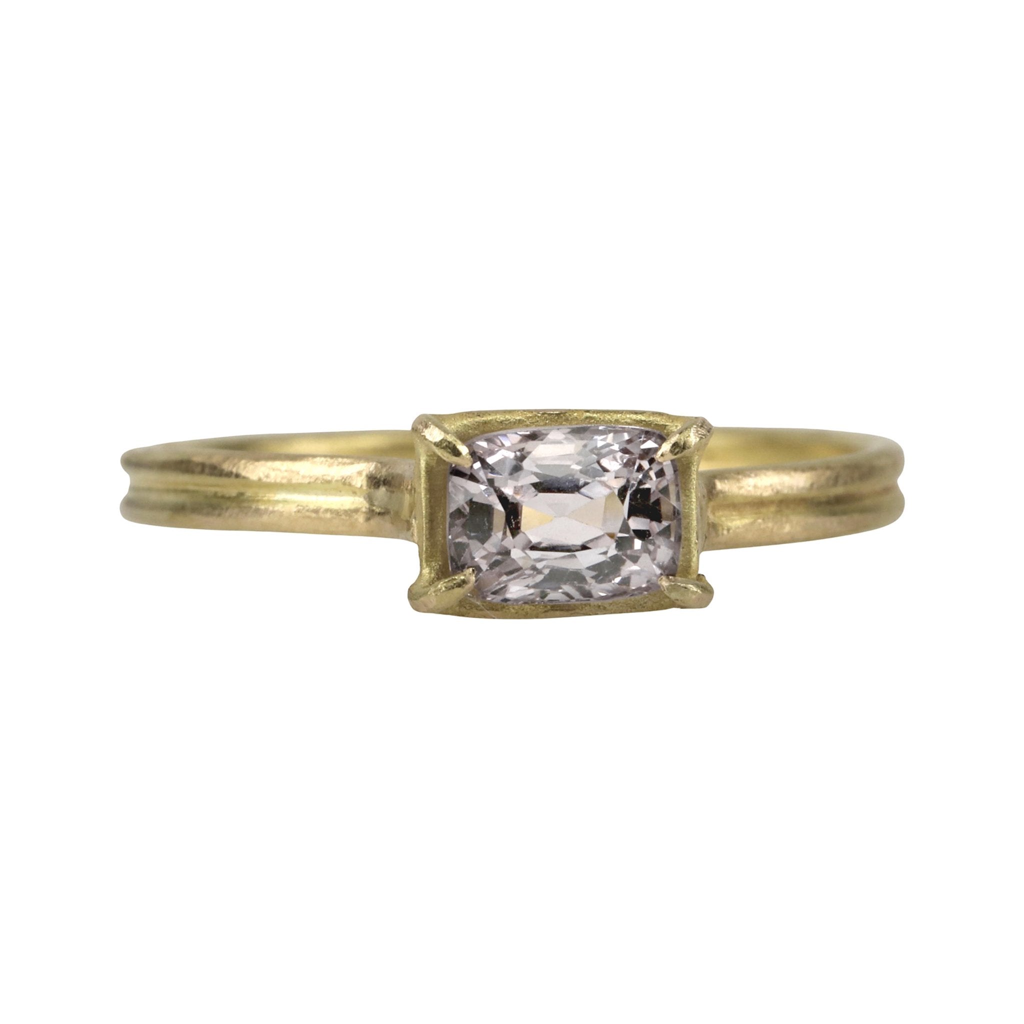 Rosanne Pugliese 18 Karat Yellow Gold Prong Set Oval Spinel "Mini Gem" Ring