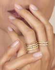 Anne Sportun Gold and Channel-Set Diamond Ring