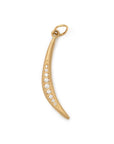 Anne Sportun Gold and Diamond "Crescent Flow" Charm
