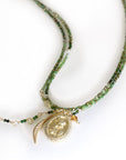 Anne Sportun Gold and Diamond "Crescent Flow" Charm