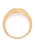 18K Gold "Boulder Bombe" Ring Featuring Pear-Shaped Diamond - Peridot Fine Jewelry - Anne Sportun