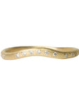 Yasuko Azuma 18K Gold "Curve" Band with DiamondsYasuko Azuma 18K Gold "Curve" Band with Diamonds