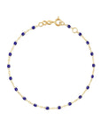 Gigi Clozeau 18K Gold Lapis Blue Resin Beaded "Classic" Bracelet