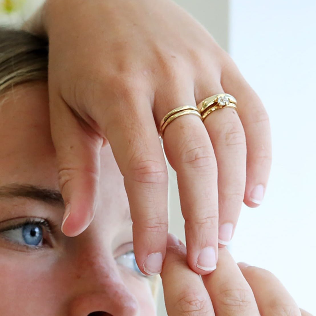 Johanna Brierley 18K Gold Medium "Melt" Band