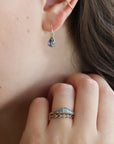 Yasuko Azuma Gold and Five Blue Sapphire Ring