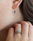 Yasuko Azuma Gold and Five Blue Sapphire Ring