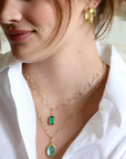 18K Gold Small "Wide" Concave Hoops - Peridot Fine Jewelry - Petra Class