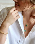 18K Gold Small "Wide" Concave Hoops - Peridot Fine Jewelry - Petra Class