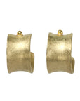 18K Gold Small "Wide" Concave Hoops - Peridot Fine Jewelry - Petra Class