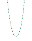 Gigi Clozeau 18K Gold Turquoise Green Resin Beaded "Classic" Necklace