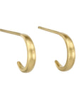 Caroline Ellen 20 Karat Yellow Gold Extra Small Tapered Hoop Earring