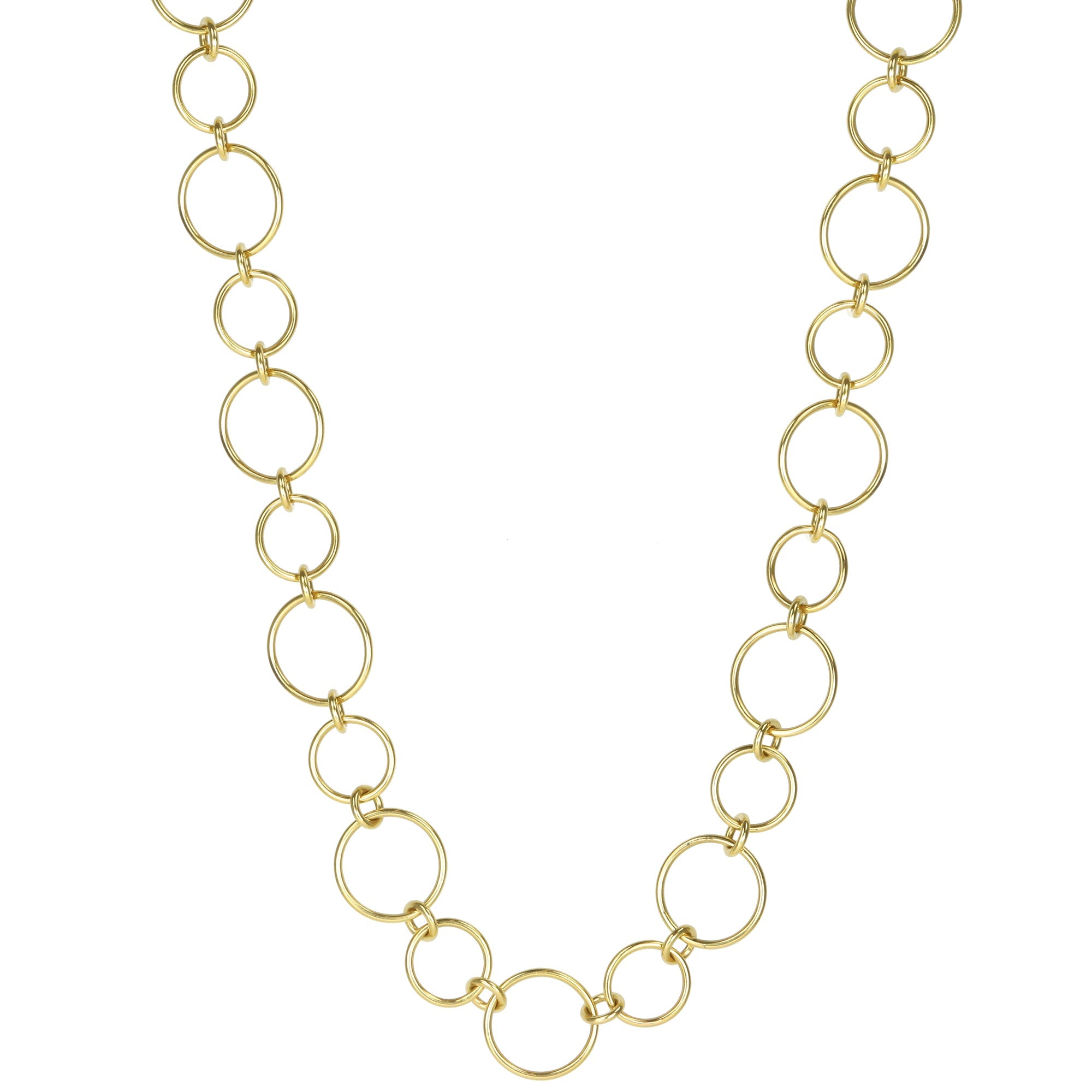 20K Gold Handmade Round "Airy Link" Chain