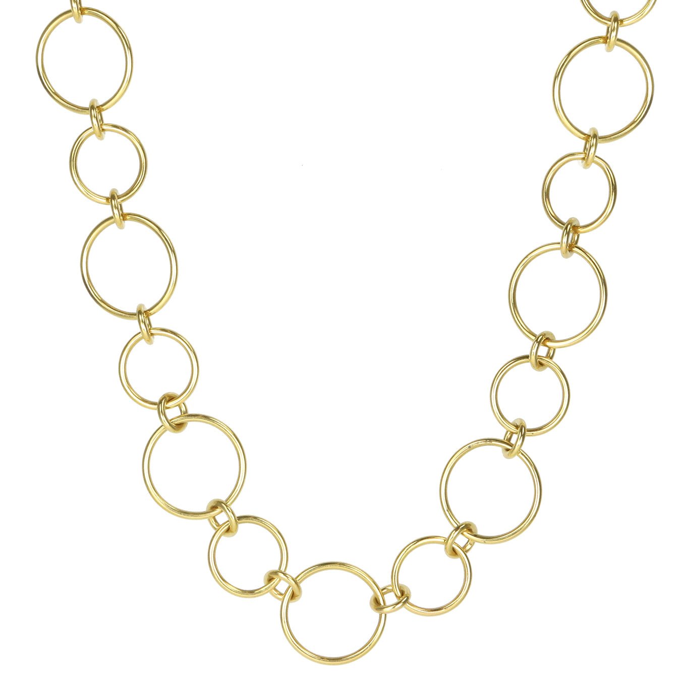 20K Gold Handmade Round "Airy Link" Chain