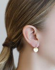 Caroline Ellen Gold "Larger Leaf" Earrings