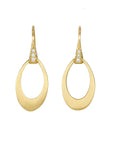 Caroline Ellen 20K Gold Mini "Doorknocker" Earrings with Diamonds