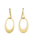 Caroline Ellen Mini Pear-Shaped "Doorknocker" Earrings on Sculptural Ear Wires