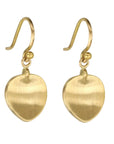 Caroline Ellen 20 Karat Gold "Small Leaf" Earrings