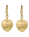 Caroline Ellen 20 Karat Gold "Small Leaf" Earrings
