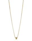 20K Gold Wide Star-Set Blue Sapphire Rondelle Necklace - Peridot Fine Jewelry - Caroline Ellen