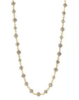 Caroline Ellen 18K Gold Wire-Wrapped Grey Diamond Necklace