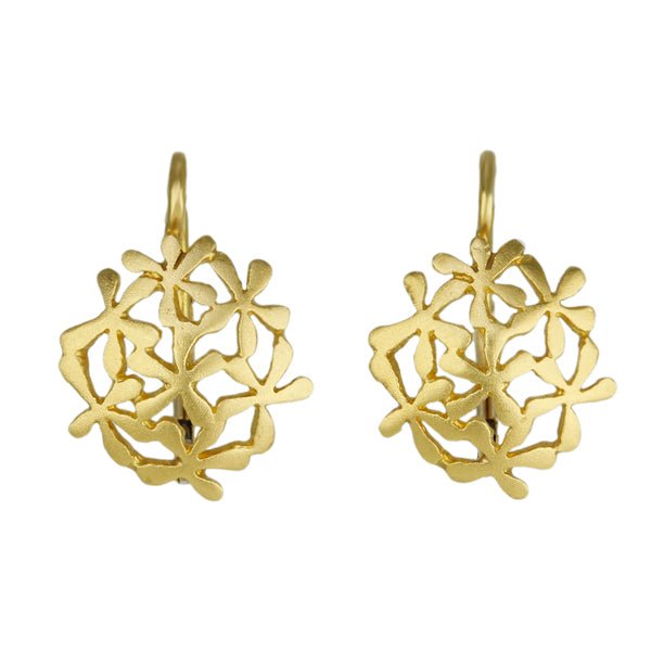 Cathy Waterman 22K Gold "Baby's Breath" Earrings