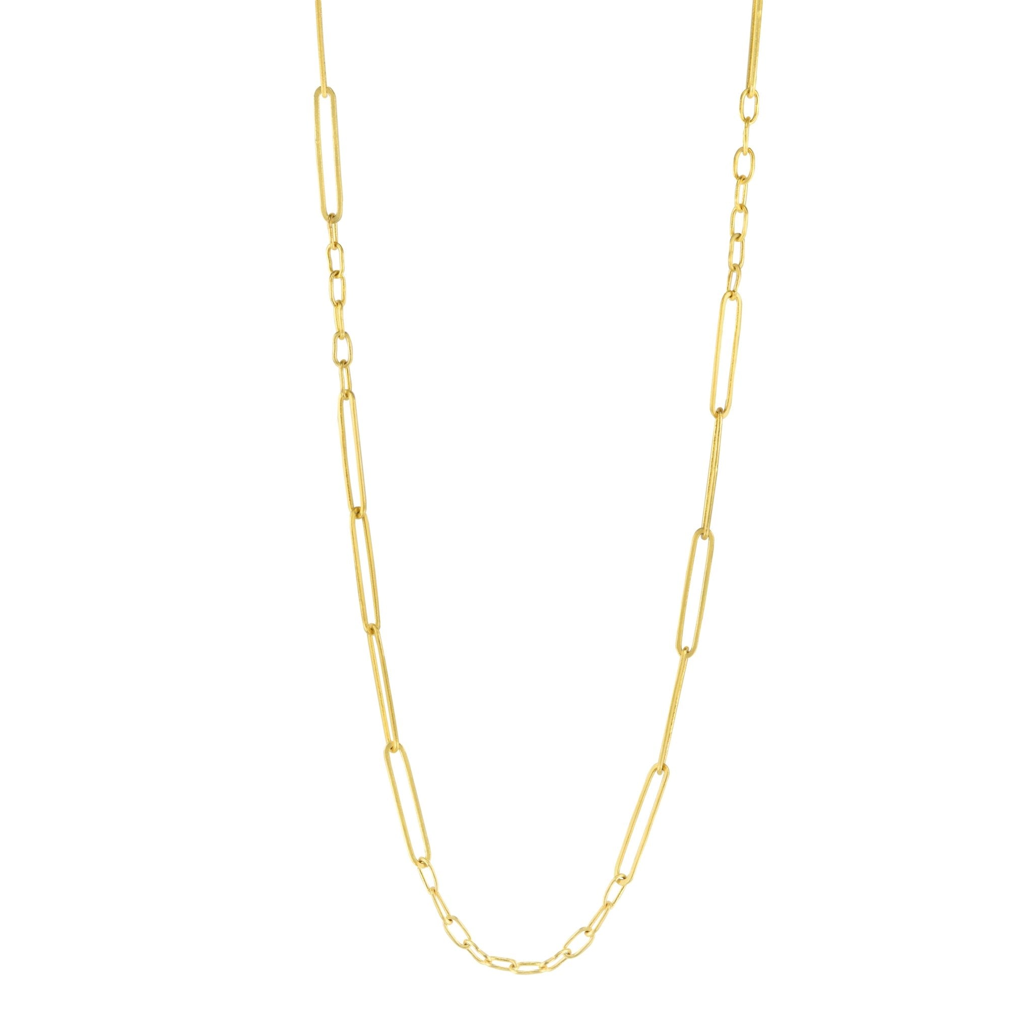 Rosanne Pugliese 22K Gold Handmade Link Chain - 16.5" Length