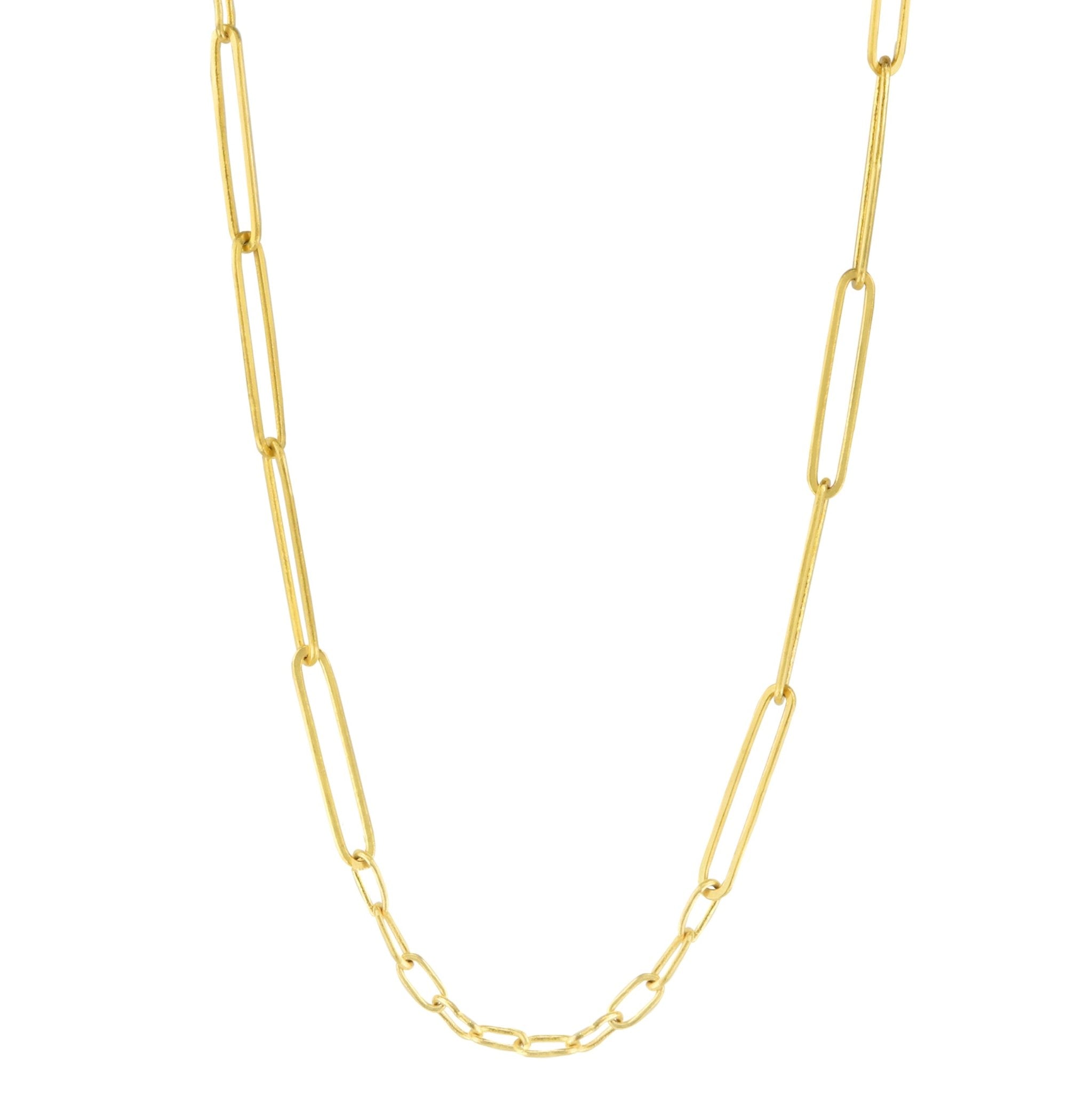 Rosanne Pugliese 22K Gold Handmade Link Chain - 16.5" Length