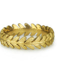 Cathy Waterman 22K Gold "Laurel Leaf" Ring