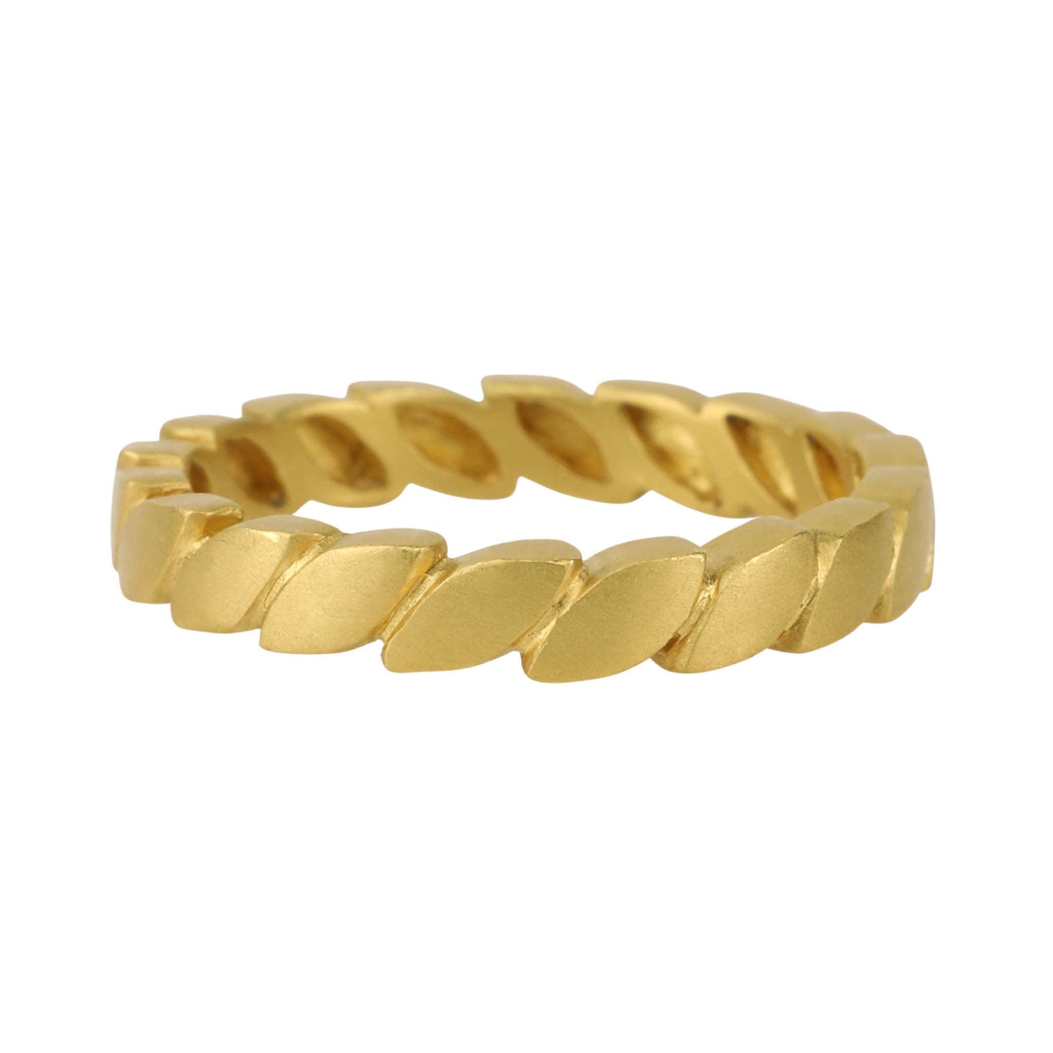 Cathy Waterman 22K Gold Single Row Marquise "Laurel" Band