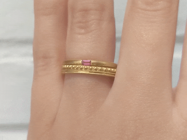Cathy Waterman 22K Gold "Tiny Bead" Ring