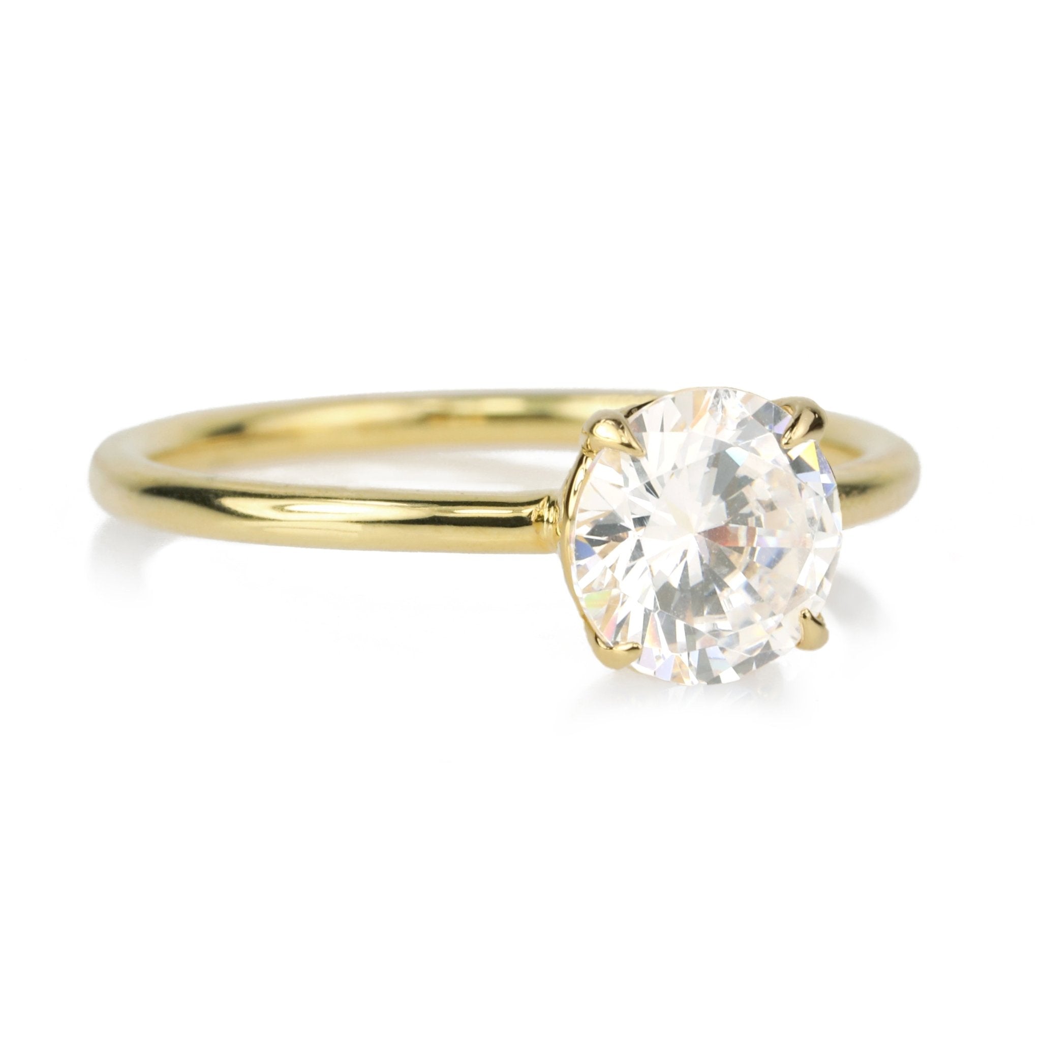 18 carat gold solitaire diamond ring Clearance