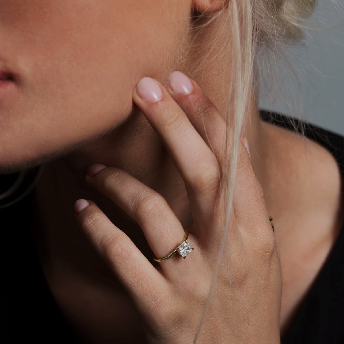 18K Yellow Gold 18K White Gold Platinum 18K Rose Gold Princess