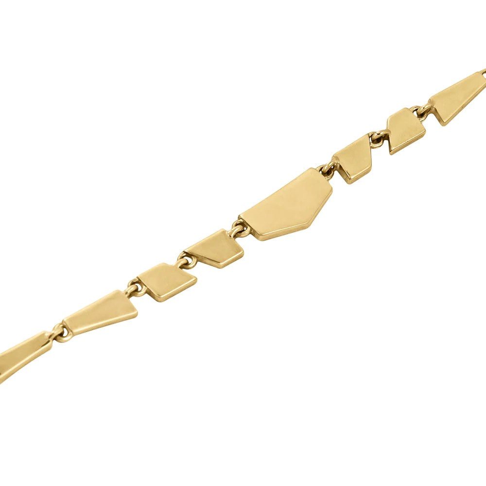 9K Gold "Tesserae" Multi-Shape Necklace - Peridot Fine Jewelry - Metier by Tomfoolery